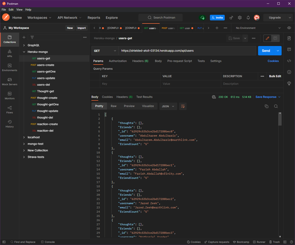 social network api